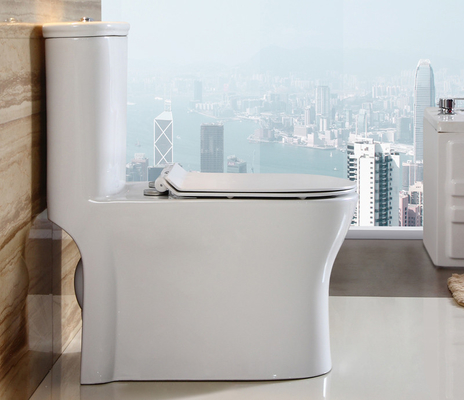 comprar Dual-flush poupança de água de uma peça banheiro cerâmica branca fabricação em linha