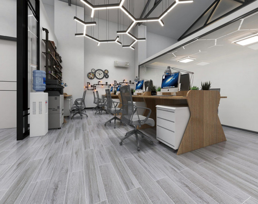 comprar A porcelana 1000SQM de madeira telha a tira prateada de 150*900mm Brown para azulejos de vida da parede do GV do escritório do assoalho fabricação em linha