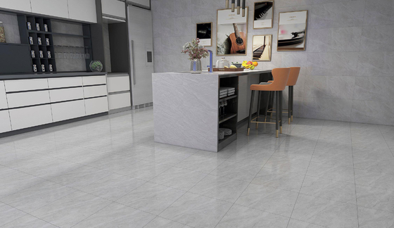 comprar 400x400mm Durável Marble Look Cinza Cerâmica Rustica Chapas Para Cozinha E Grau AAA Matte Glazed Firebrick Floor Tile Para Sala de Jantar fabricação em linha