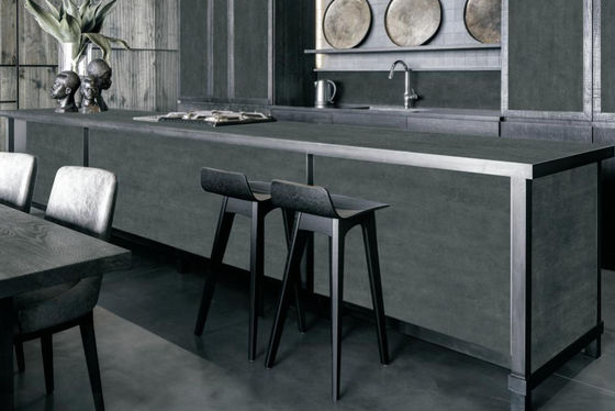 comprar Lâmina de pedra sinterizada Brooke cinza 1600x3200x12mm Superfície fosca fabricação em linha
