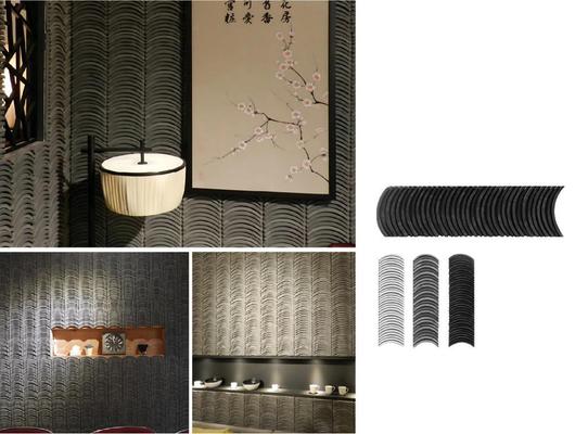 comprar Painel de azulejos de pedra cultivada durável de tijolo de barro cinza 1200x180x35mm AAA fabricação em linha