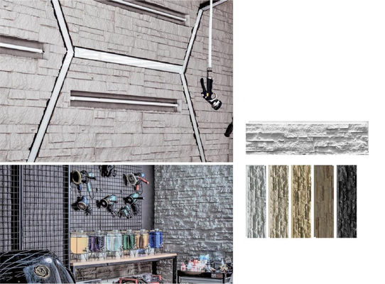 comprar Isolamento térmico de tijolos de pedra cultivada de poliuretano 1160x300x30 mm fabricação em linha
