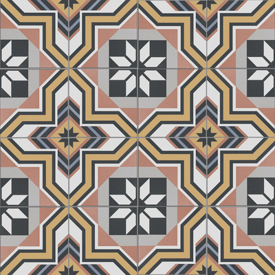 comprar Azulejo rústico cerâmico amarelo rosa 25x25cm para piso de banheiro e cozinha fabricação em linha