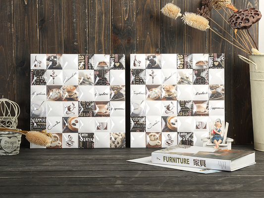comprar Azulejo Rústico Cerâmico Antibacteriano 30x30cm Branco Marrom fabricação em linha