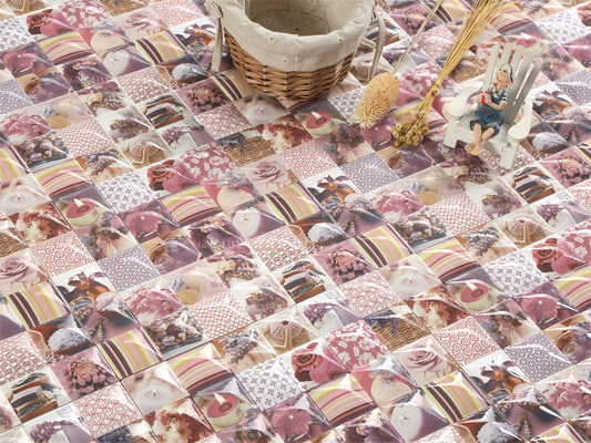 comprar Rosa 300x300mm azulejos cerâmicos rústicos para piso interior fabricação em linha