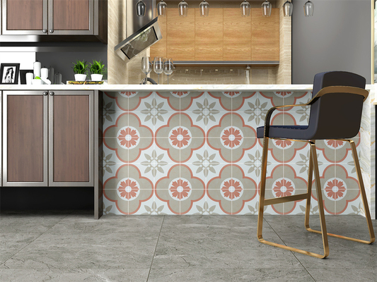 comprar Retro Flor Antiderrapante Cerâmica Rustica Chapas Para Cozinha E 200x200mm Chapas De Parede Para Sala De Jantar fabricação em linha