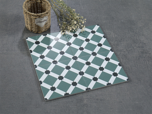 comprar Chapas de cerâmica rústicas resistentes a arranhões de 200x200mm para sala de estar e chapas de parede verdes antideslizantes para hotel fabricação em linha