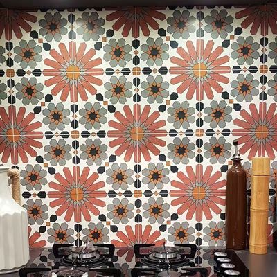 comprar Azulejo rústico cerâmico antiderrapante marrom cinza 20x20cm para piso e parede fabricação em linha