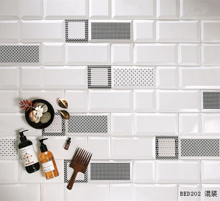 comprar 10x30cm azulejos de parede de barro branco para banheiro e cozinha fabricação em linha
