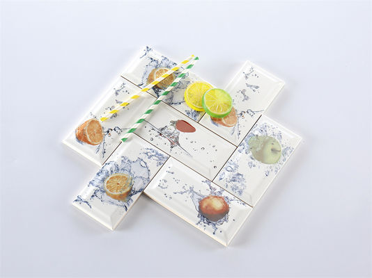 comprar Azulejos de cerâmica brancos de 75x152mm para paredes internas de cozinha fabricação em linha