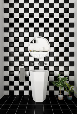 comprar Chapas de parede de cerâmica brilhante de 152x152mm para banheiro fabricação em linha