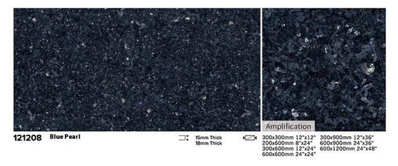 comprar Azulejo de pavimento de porcelana para exterior azul castanho 300x300mm 600x1200mm fabricação em linha