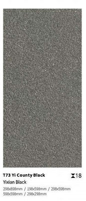 comprar Chapa de pavimentação de porcelana exterior cinza preto 600x1200x18 mm fabricação em linha
