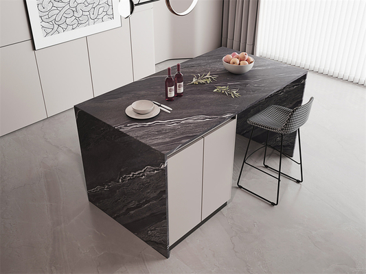 comprar 1420x2700mm Antiderrapante Grau de arenito piso interior Matt Slab de pedra sinterizada para casa e sala de jantar fabricação em linha