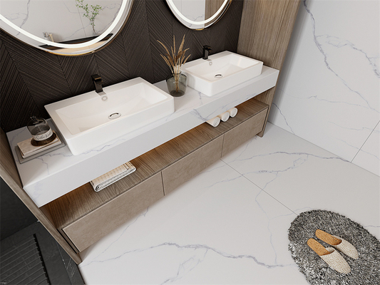 comprar Piso interno resistente a ácidos Carrara Matt Chapas de pedra sinterizadas para sala de jantar 1420x2700mm fabricação em linha