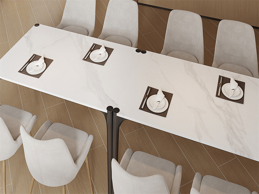 comprar Matt White Slab de Pedra Sinterizada para Design 1420x2700mm fabricação em linha