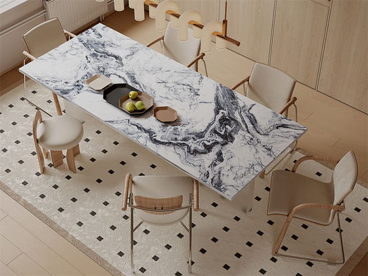 comprar Laje de Pedra Sinterizada Polida 1600x3200mm para Sala de Jantar fabricação em linha