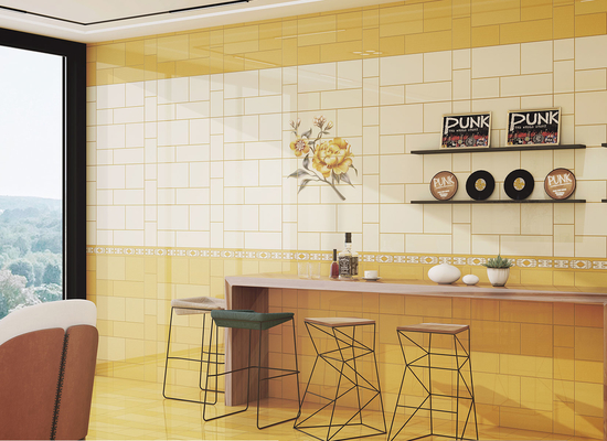 comprar Telhas de tijolo amarelo 30x60cm e azulejos cerâmicos para cozinha fabricação em linha