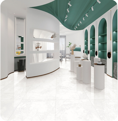 comprar SGS Decorative Tiles And 600x1200mm White Interior Floor Soft Glazed Porcelain Tile For Design fabricação em linha