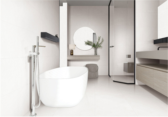 comprar 600x1200mm azulejos de porcelana branca de vidro macio e azulejos de piso de interior antibacteriano para construção fabricação em linha