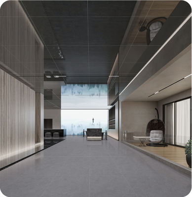 comprar Azulejo de porcelana cinza escuro 600x1200mm antibacteriano para pavimentos interiores fabricação em linha