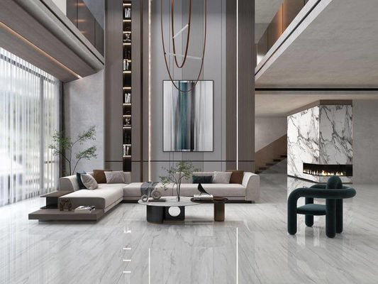 comprar 1200x1200mm porcelana polida branca vidrada 0.05% WA fabricação em linha