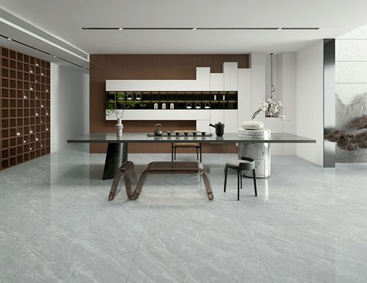 comprar 900x1800mm Chapa de porcelana esmaltada polida cinza antiderrapante interior fabricação em linha