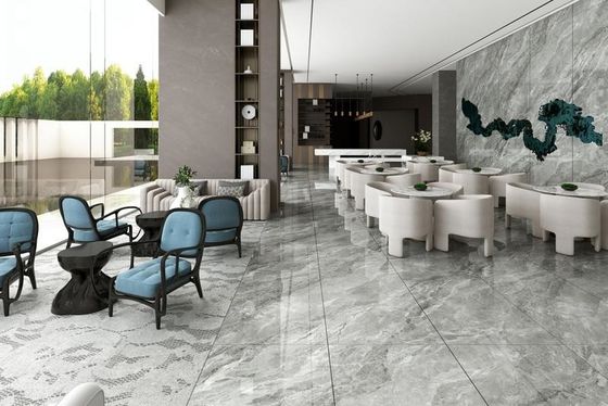 comprar Chapa de porcelana polida e vidrada branca 900x1800mm Pavimento interior fabricação em linha