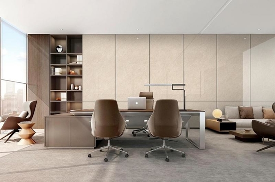 comprar Azulejo amarelo claro sem descoloração 900x1800x9mm porcelana polida para escritório e projeto fabricação em linha