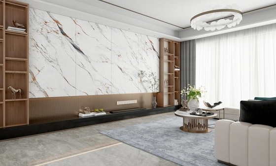 comprar Carrara porcelanato polido 900x1800x9mm e grau AAA piso interior e telhas de parede para varanda e escritório ouro e branco fabricação em linha
