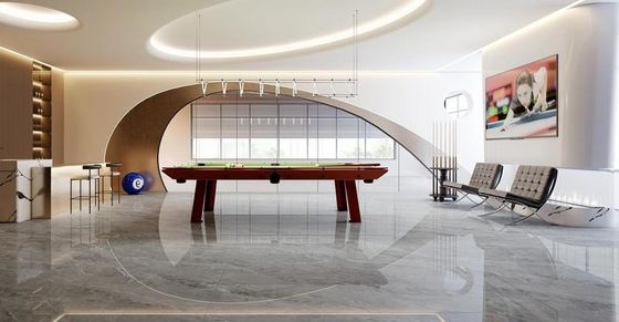 comprar Azulejo Porcelânico Polido Esmaltado 900x1800mm Cinza Claro Efeito Mármore fabricação em linha