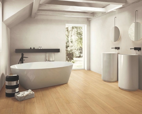 comprar Impermeável 150x900mm Beige e amarelo Matt madeira porcelana tiras para sala de estar fabricação em linha
