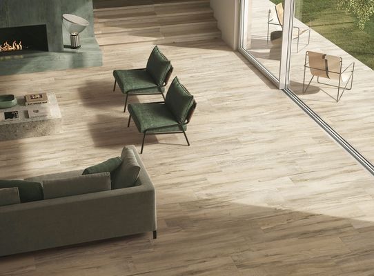 comprar Faixas de piso de porcelana de madeira marrom de grau AAA 200x1200mm fabricação em linha