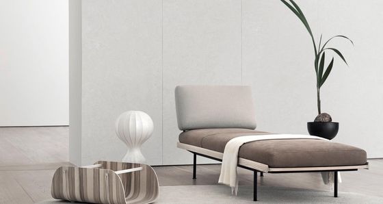 comprar Chapas de vidro de porcelana cinza claro de 400x1200 mm para paredes interiores fabricação em linha