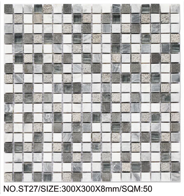 comprar Mosaico de Pedra Natural Quadrado 300x300mm Resistente ao Desgaste e Manchas para Construção e Projetos fabricação em linha