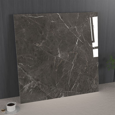 comprar Stylish and Durable 1mx1m Marble Porcelain Glazed Polished Tiles For Balcony Dark Gray MOQ 100CTNS fabricação em linha