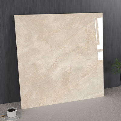 comprar Azulejo de porcelana polida para interior, resistente a manchas e antibacteriano, castanho claro, 1000x1000mm, para sala de estar e sala de jantar fabricação em linha