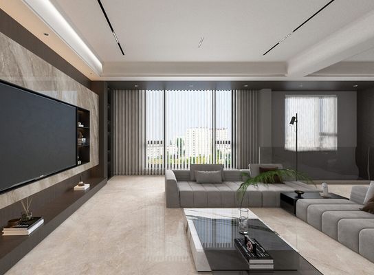 comprar Azulejo de porcelana esmaltada polida marrom claro 1mx1m elegante e resistente a riscos para piso interno para renovação e quarto fabricação em linha