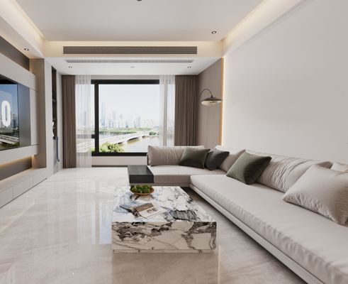 comprar Azulejo de porcelana polida e vidrada para escritório, resistente a riscos, elegante, para interior, 1000x1000mm fabricação em linha