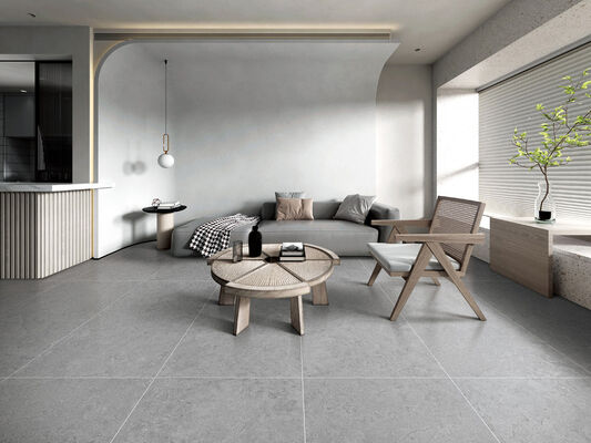 comprar Azulejos de porcelana de piso interno de superfície fosca cinza resistente a manchas 600x1200mm para restaurante e decoração fabricação em linha