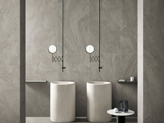 comprar Resistentes ao desgaste e de tijolo de fogo cinza 600x1200mm Matt com superfície de porcelana de molde para reconstrução e decoração fabricação em linha