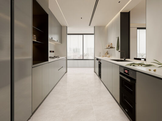 comprar Piso interno impermeável e antiderrapante cinza 600x1200mm réplica de azulejos de porcelana vitrificada para construção e sala de estar fabricação em linha