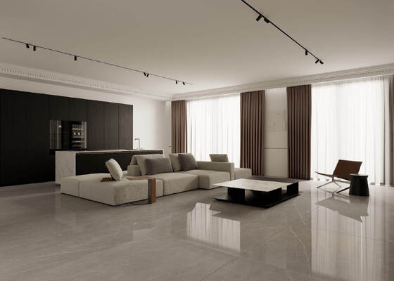 Comprar Laje de Pedra Sinterizada Polida de Mármore Cinza Durável e Firebrick 1600x3200mm para Parede com Espessura de 12mm Lajes Full Body para Hotel fabricação em linha