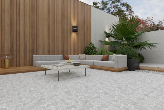 Comprar Azulejos Cerâmicos Decorativos Elegantes à Prova d'Água Resistentes a Manchas Estilo Pedra Cinza Claro 598x598mm Espessura 12mm para Pisos e Paredes Exteriores para Renovações e Reformas fabricação em linha