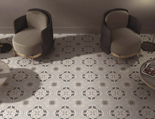 comprar Telhas internas Gray Round Circle Ceramic da porcelana de ISO13006 AAA 0.85cm 200x200mm fabricação em linha