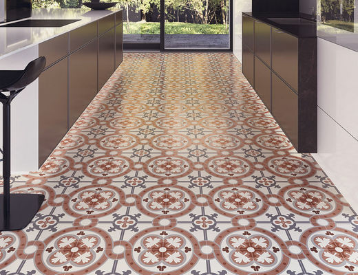 comprar da parede interna do assoalho de telhas da porcelana da espessura de 200x200mm 8.5mm Inkjet cerâmico vermelho que imprime o GV fabricação em linha