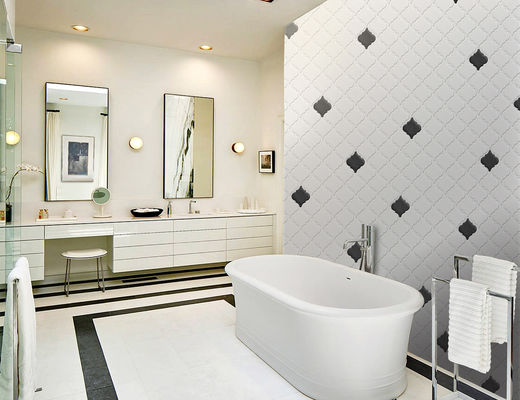 comprar Azulejo de mosaico de vidro lanterna 250x270mm Acabamento fosco 6mm de espessura fabricação em linha