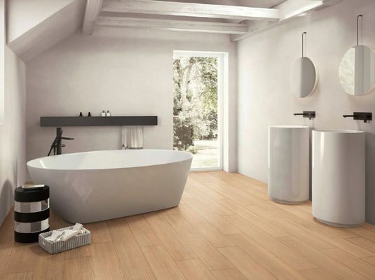 comprar Telha de madeira natural bege da grão do GV, telhas de assoalho da decoração do comprimento dos por cento 1200MM de W.A 0,05 fabricação em linha