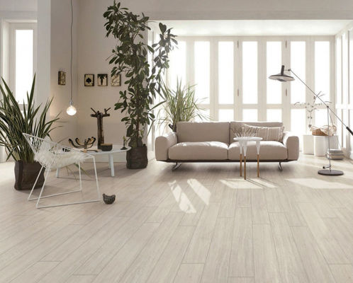 comprar Azulejo de porcelana de madeira branco marfim AAA Grade 150x900mm fabricação em linha