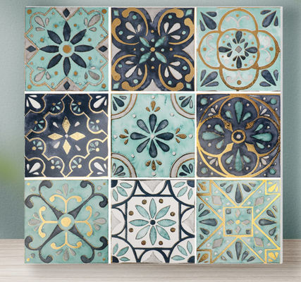comprar Linha de prata dourada 20x20cm de PRIMERA 8.2mm Crystal Polished Tile Decorative Green fabricação em linha